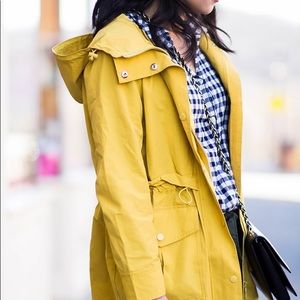 J Crew Yellow Rain Coat